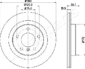 Japanparts DP-0101 - Bremžu diski adetalas.lv