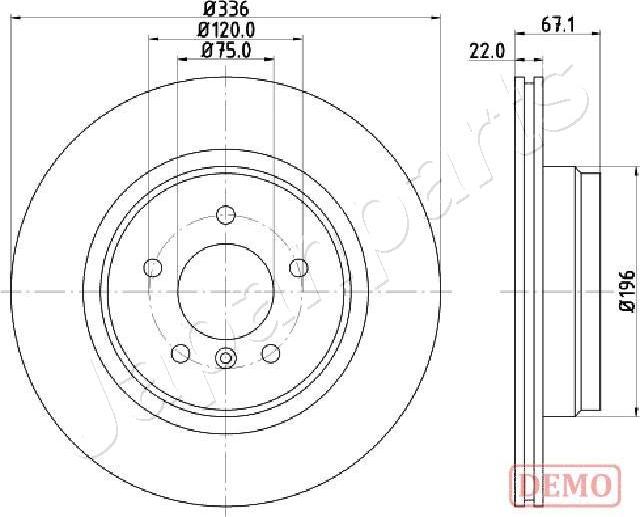 Japanparts DP-0114C - Bremžu diski adetalas.lv