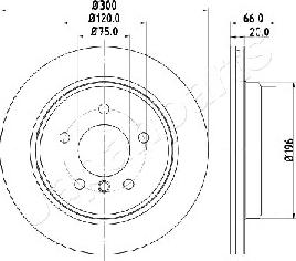 Japanparts DP-0114 - Bremžu diski adetalas.lv