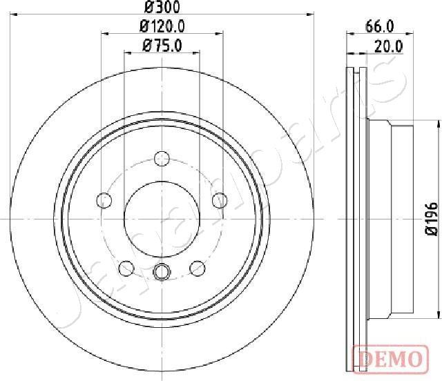 Japanparts DP-0117C - Bremžu diski adetalas.lv