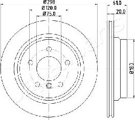 Japanparts DP-0120 - Bremžu diski adetalas.lv