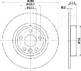 Japanparts DP-L10 - Bremžu diski adetalas.lv