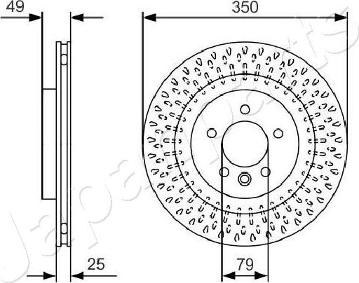 Japanparts DP-L13C - Bremžu diski adetalas.lv