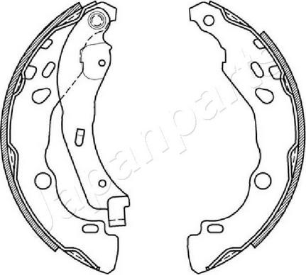 Japanparts GF-0602AF - Bremžu loku komplekts adetalas.lv