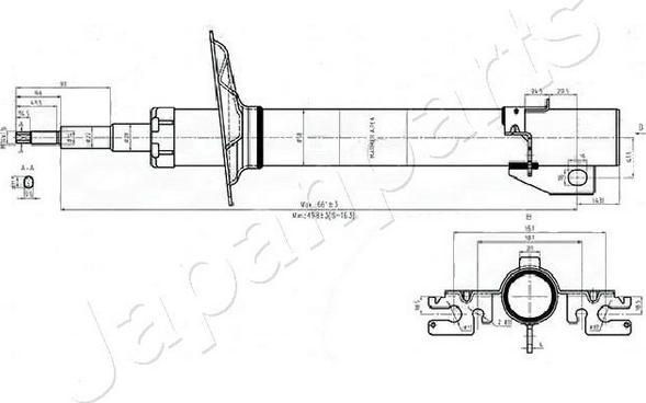 Japanparts MM-00552 - Amortizators adetalas.lv