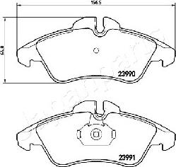 Japanparts PA-0537AF - Bremžu uzliku kompl., Disku bremzes adetalas.lv