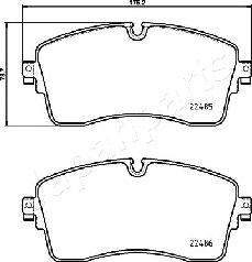 Japanparts PA-L14AF - Bremžu uzliku kompl., Disku bremzes adetalas.lv