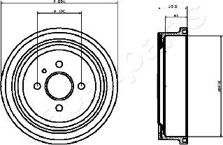 Japanparts TA-0404 - Bremžu trumulis adetalas.lv