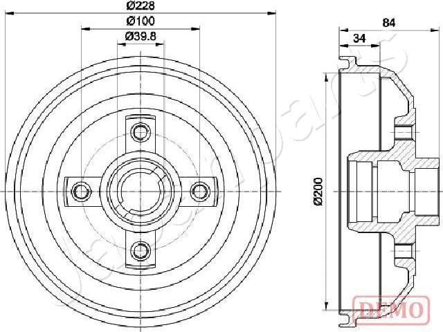 Japanparts TA-0407C - Bremžu trumulis adetalas.lv