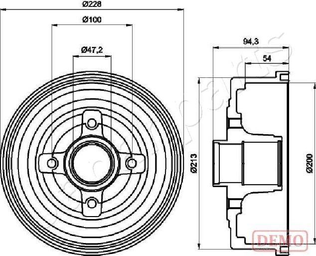 Japanparts TA-0412C - Bremžu trumulis adetalas.lv