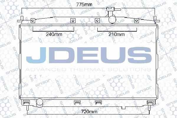 Jdeus 054M27 - Radiators, Motora dzesēšanas sistēma adetalas.lv