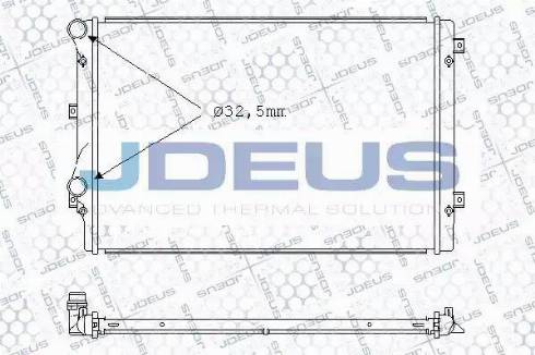 Jdeus 001M24 - Radiators, Motora dzesēšanas sistēma adetalas.lv