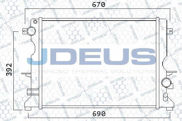 Jdeus 002M25 - Radiators, Motora dzesēšanas sistēma adetalas.lv