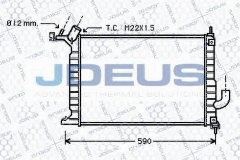 Jdeus 020M50 - Radiators, Motora dzesēšanas sistēma adetalas.lv