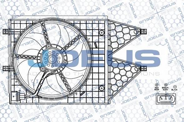 Jdeus EV0250130 - Ventilators, Motora dzesēšanas sistēma adetalas.lv