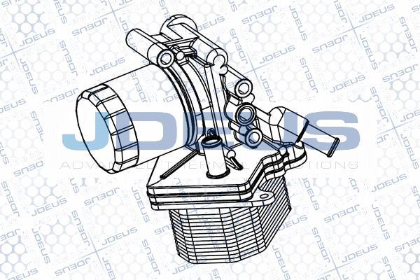 Jdeus M-4121160 - Eļļas radiators, Motoreļļa adetalas.lv