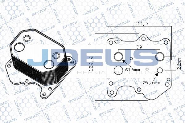 Jdeus M-4121161 - Eļļas radiators, Motoreļļa adetalas.lv