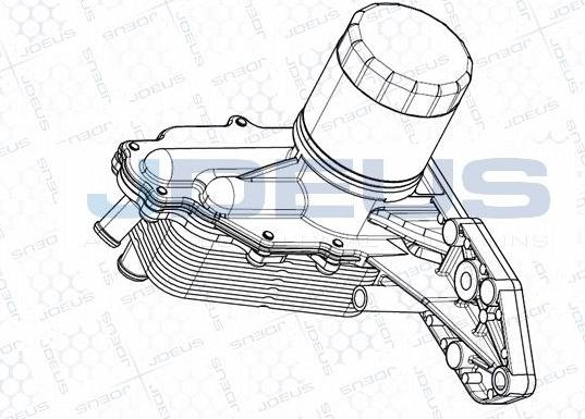 Jdeus M-4121170 - Eļļas radiators, Motoreļļa adetalas.lv