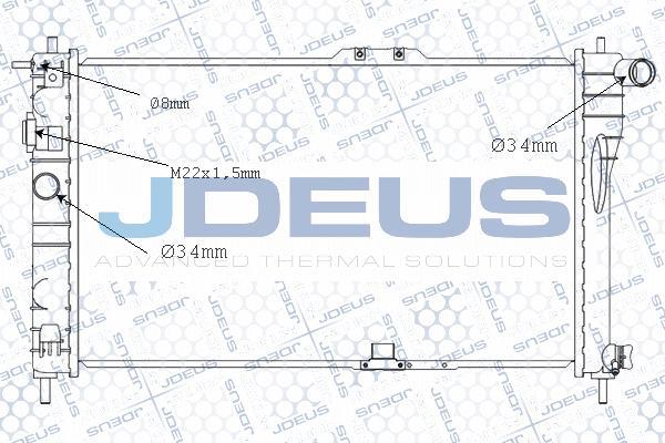 Jdeus M-0560230 - Radiators, Motora dzesēšanas sistēma adetalas.lv