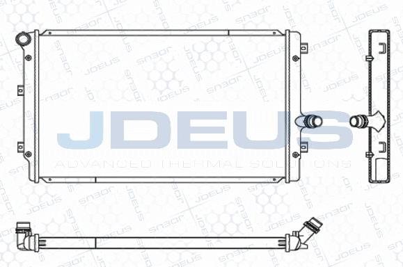 Jdeus M-0010320 - Radiators, Motora dzesēšanas sistēma adetalas.lv