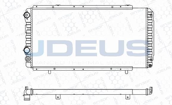 Jdeus M-0070050 - Radiators, Motora dzesēšanas sistēma adetalas.lv