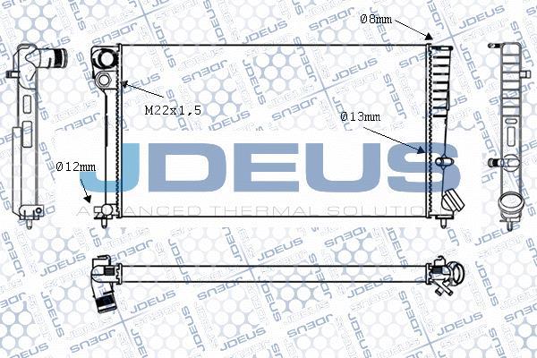 Jdeus M-0070130 - Radiators, Motora dzesēšanas sistēma adetalas.lv