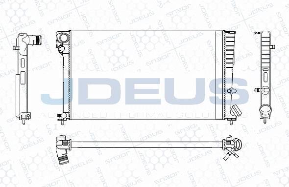 Jdeus M-0070210 - Radiators, Motora dzesēšanas sistēma adetalas.lv