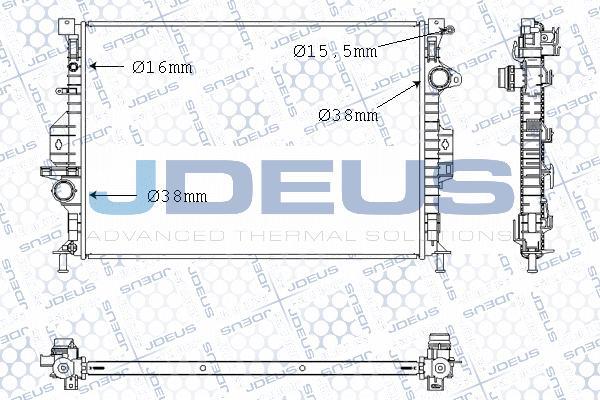 Jdeus M-0120710 - Radiators, Motora dzesēšanas sistēma adetalas.lv