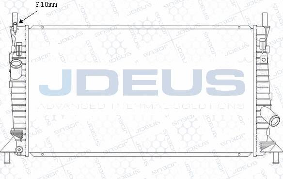 Jdeus M-0121140 - Radiators, Motora dzesēšanas sistēma adetalas.lv