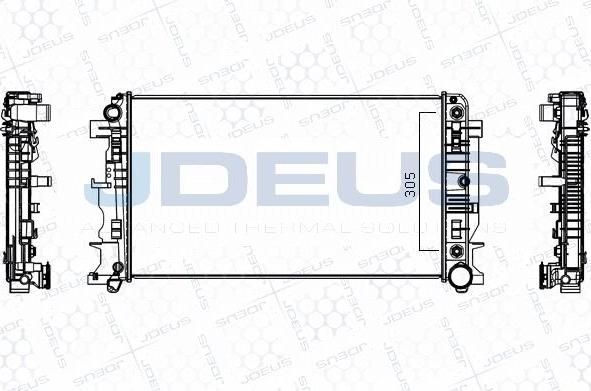 Jdeus M-0170890 - Radiators, Motora dzesēšanas sistēma adetalas.lv