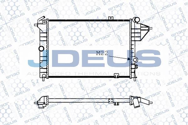 Jdeus M-0200580 - Radiators, Motora dzesēšanas sistēma adetalas.lv