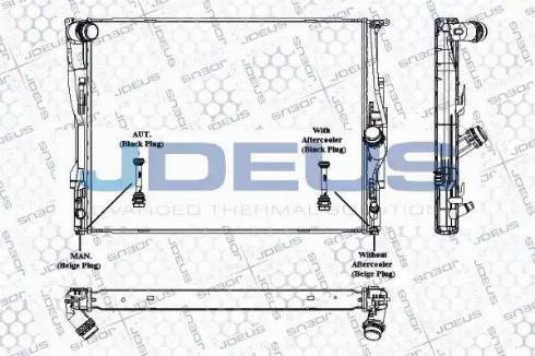 Jdeus RA0050660 - Radiators, Motora dzesēšanas sistēma adetalas.lv