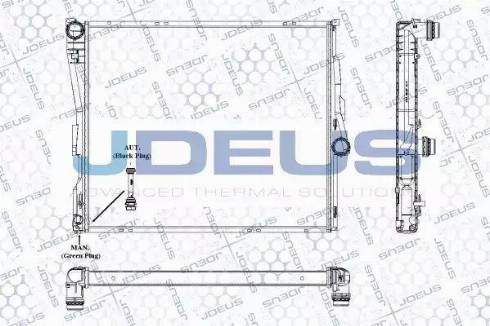 Jdeus RA0050750 - Radiators, Motora dzesēšanas sistēma adetalas.lv