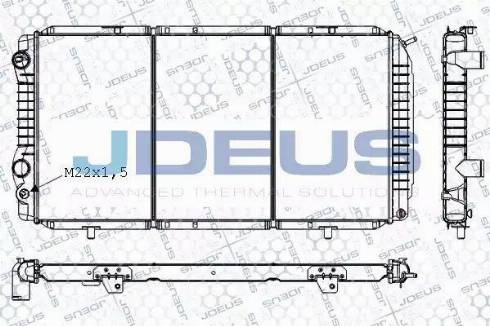 Jdeus RA0070050 - Radiators, Motora dzesēšanas sistēma adetalas.lv