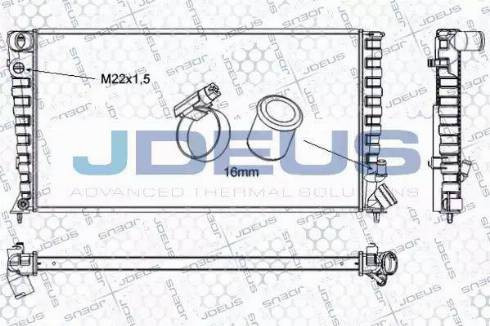 Jdeus RA0070120 - Radiators, Motora dzesēšanas sistēma adetalas.lv