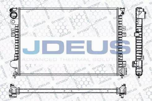 Jdeus RA0070250 - Radiators, Motora dzesēšanas sistēma adetalas.lv