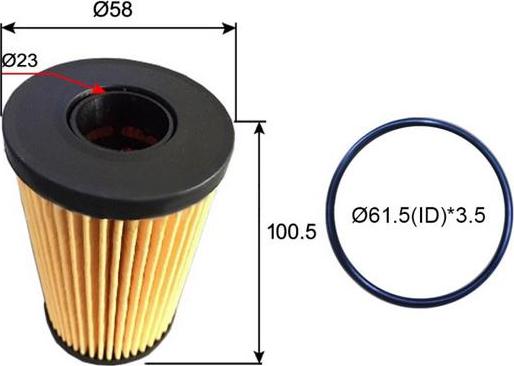 JS Asakashi OE0129 - Eļļas filtrs adetalas.lv