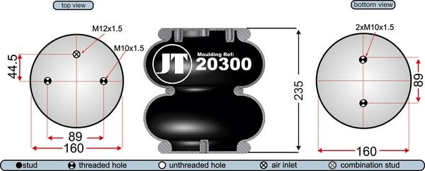 Juratek JAB20303E - Pneimoatsperes spilvens, Pneimopiekare adetalas.lv