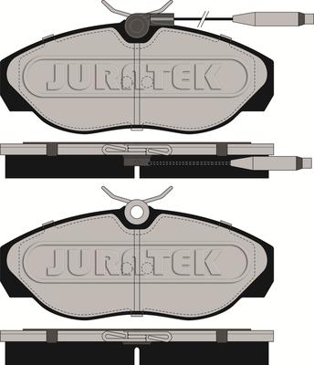 Juratek JCP967 - Bremžu uzliku kompl., Disku bremzes adetalas.lv