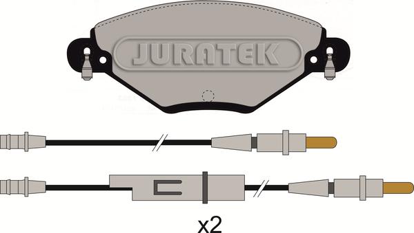 Juratek JCP1411 - Bremžu uzliku kompl., Disku bremzes adetalas.lv