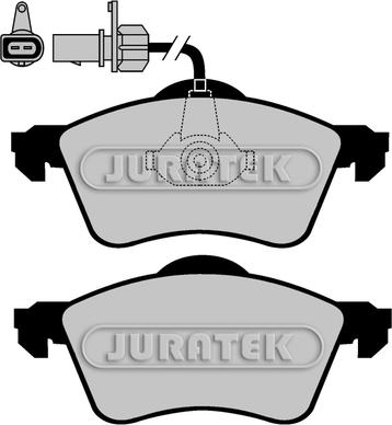 Juratek JCP1518 - Bremžu uzliku kompl., Disku bremzes adetalas.lv