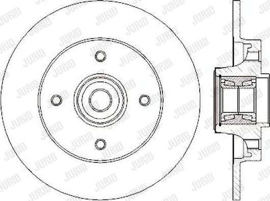 Jurid 562374JC-1 - Bremžu diski adetalas.lv