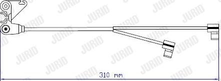 Jurid 587060 - Indikators, Bremžu uzliku nodilums adetalas.lv