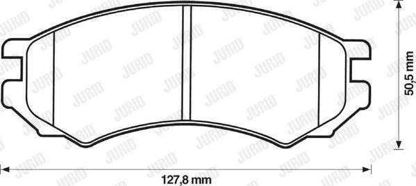 Jurid 571400J - Bremžu uzliku kompl., Disku bremzes adetalas.lv