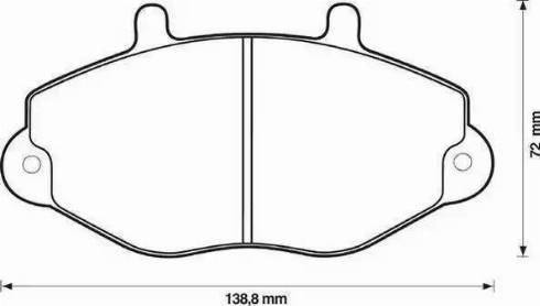 BOSCH F 026 000 102 - Bremžu uzliku kompl., Disku bremzes adetalas.lv