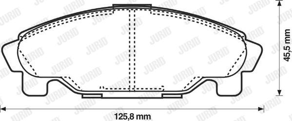 Jurid 572409J - Bremžu uzliku kompl., Disku bremzes adetalas.lv