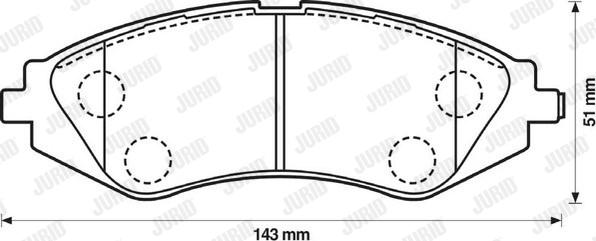 Jurid 572403J - Bremžu uzliku kompl., Disku bremzes adetalas.lv