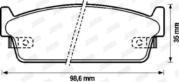 Jurid 572153J - Bremžu uzliku kompl., Disku bremzes adetalas.lv