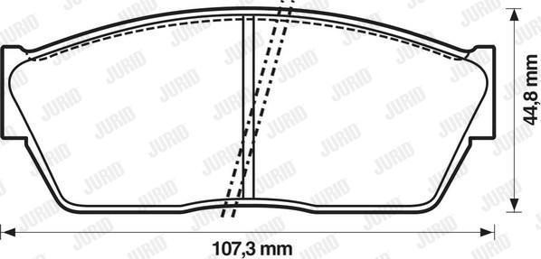 Jurid 572180J - Bremžu uzliku kompl., Disku bremzes adetalas.lv