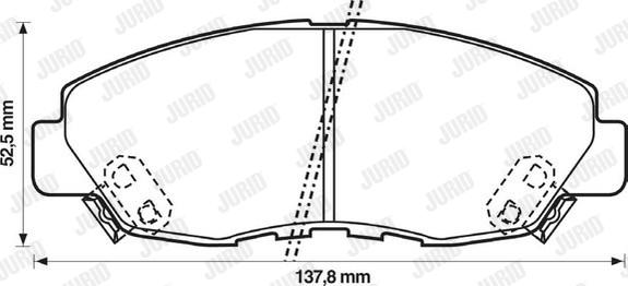 Jurid 572349J - Bremžu uzliku kompl., Disku bremzes adetalas.lv